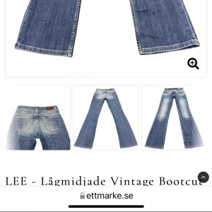 Lågmidjade Vintage Bootcut Jeans från LEE - Säljer ett par snygga lågmidjade vintage bootcut jeans från LEE. 😍Köpta på ”ett märke” för 600 kr- lapp kvar, storlek 34. Kom priv för fler bilder! 