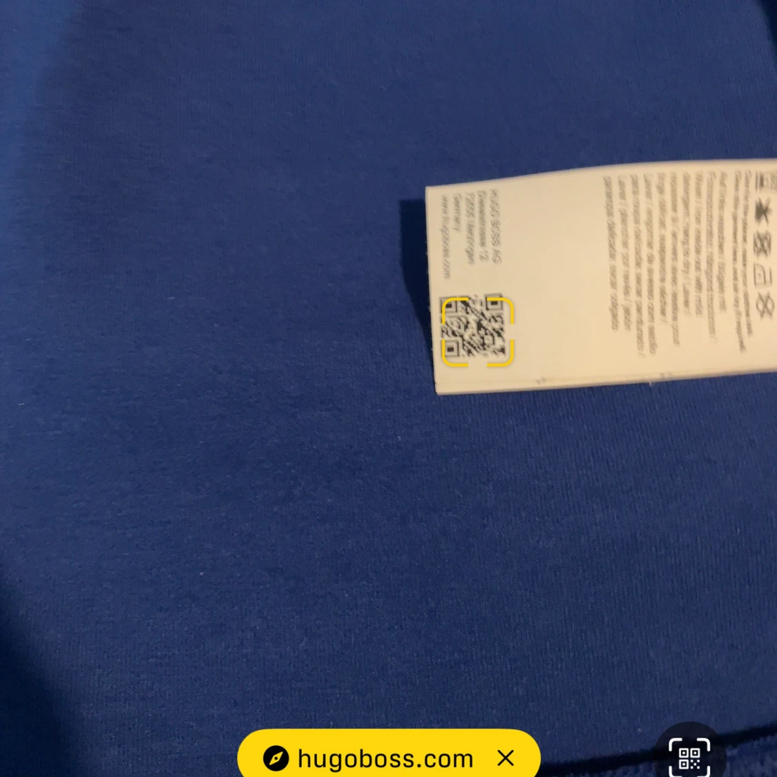 Blå BOSS zip up hoodie - 91