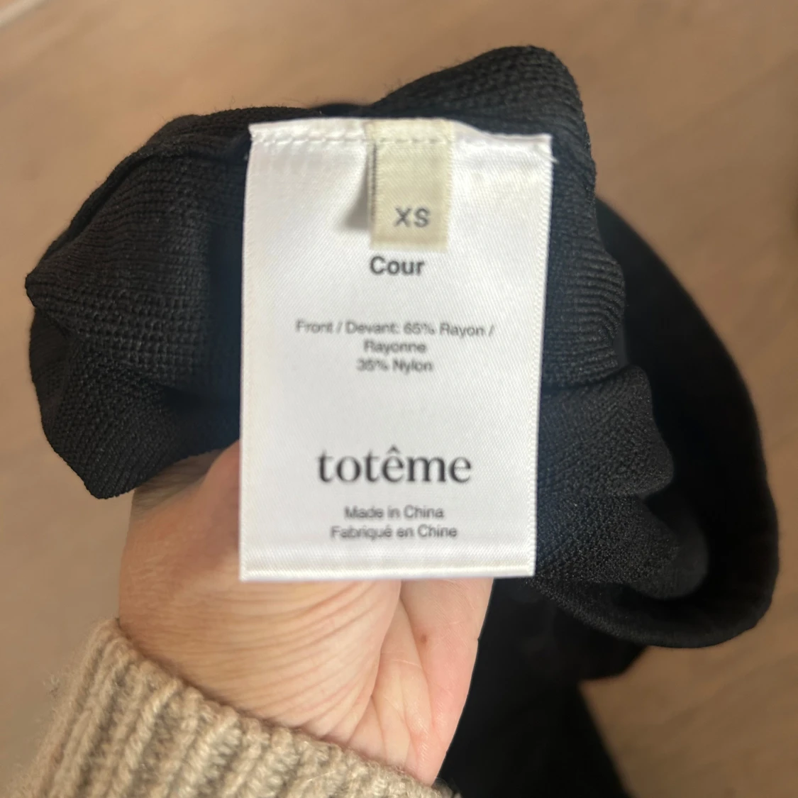 Svarta ribbade byxor från Totême - 91