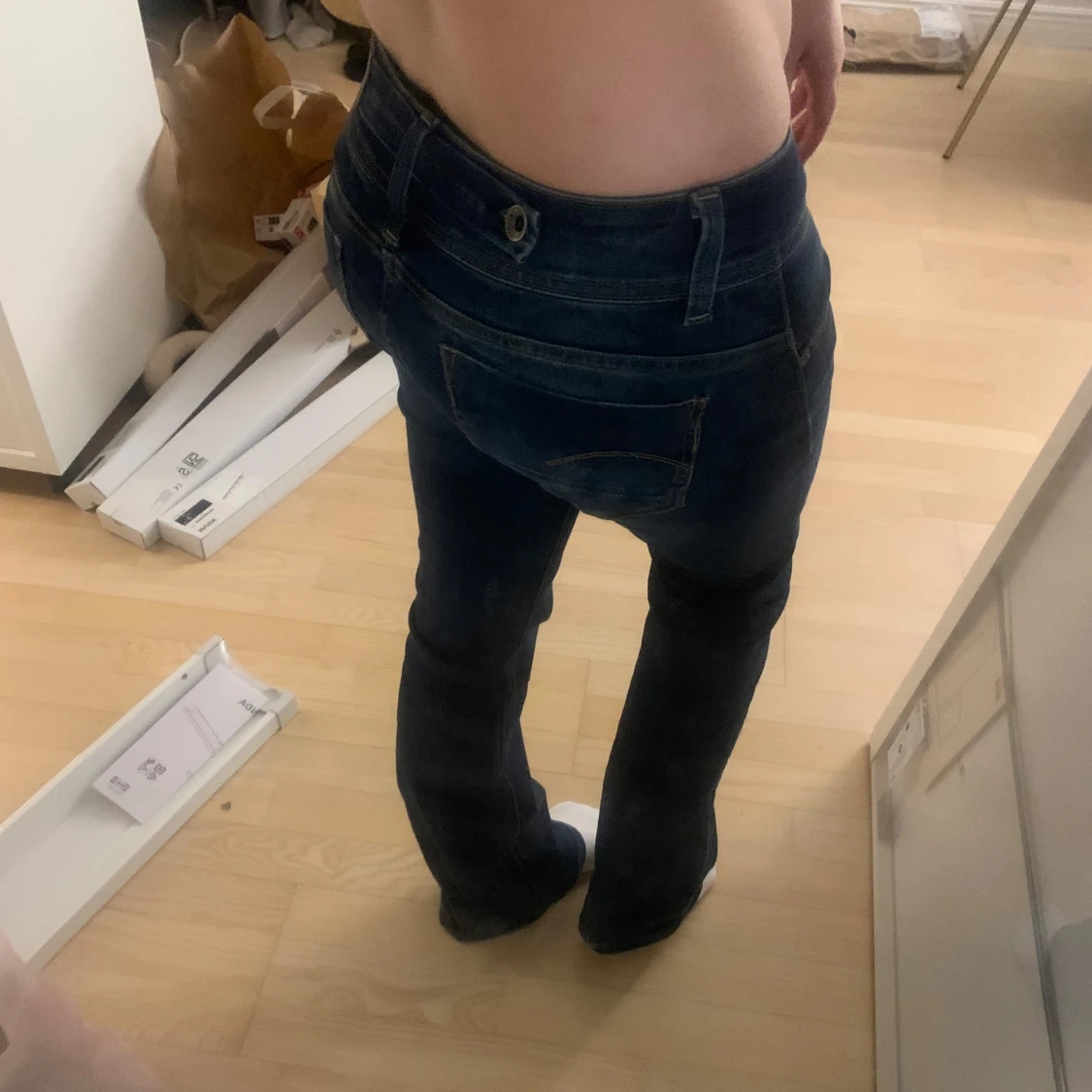 Lågmidjade jeans  - 1