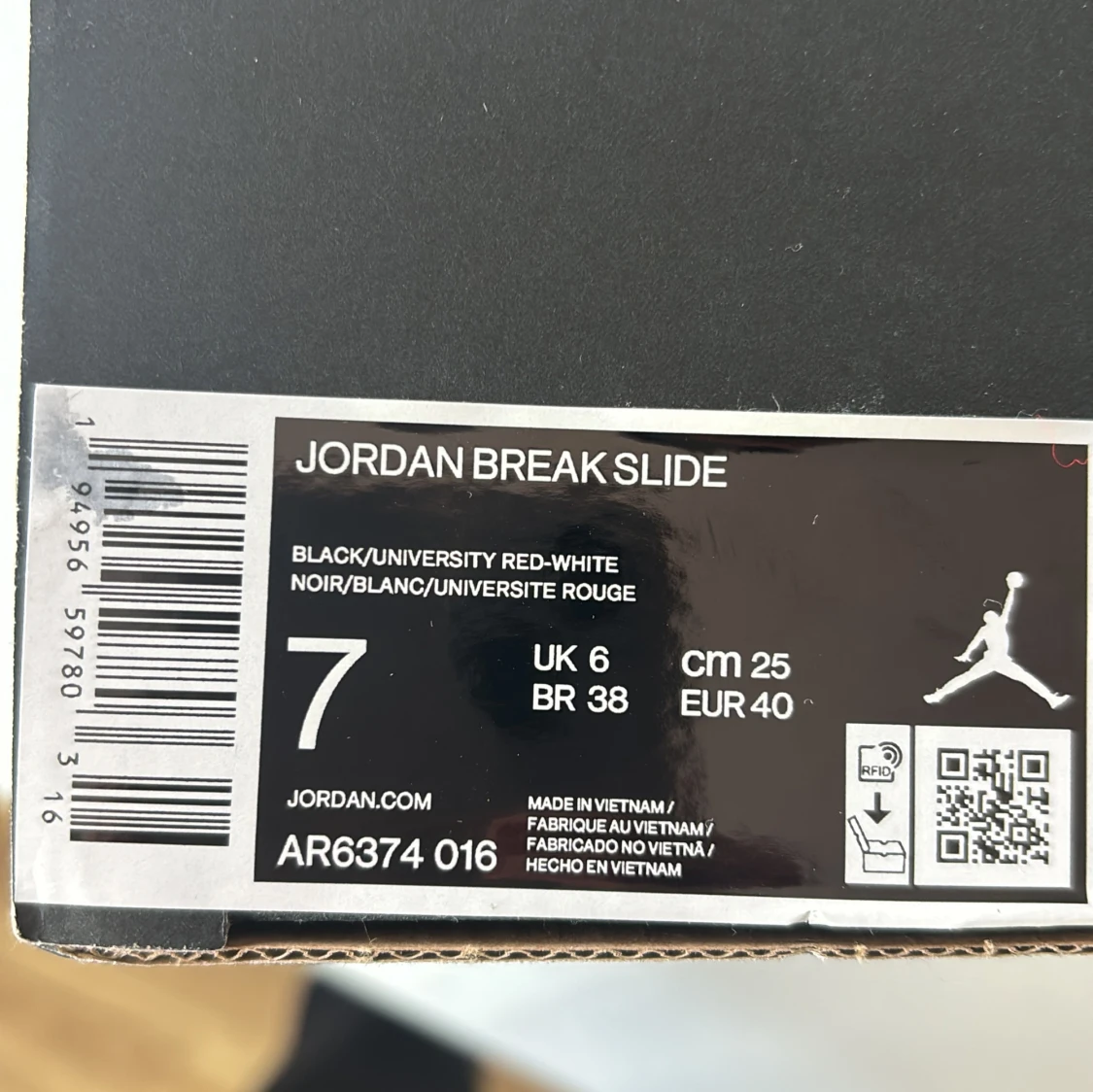 Svarta Jordan tofflor  - 3