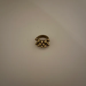 Edblad ring - Unik guldfärgad ring med spetsiga detaljer som ger ett edgy och modernt utseende. Perfekt för att ge din outfit en extra touch av stil.