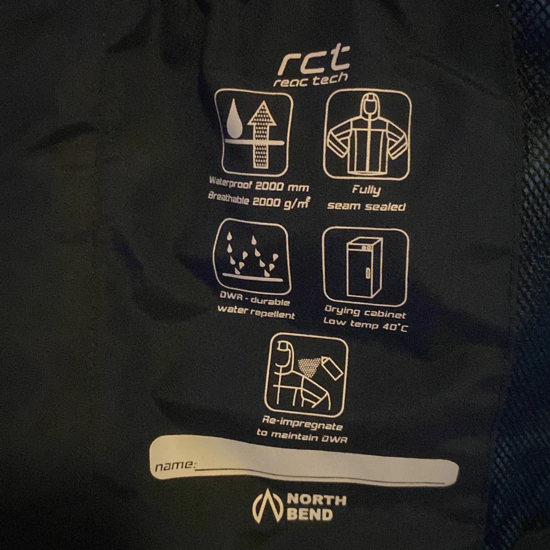 Blå skidjacka från North Bend. - 2