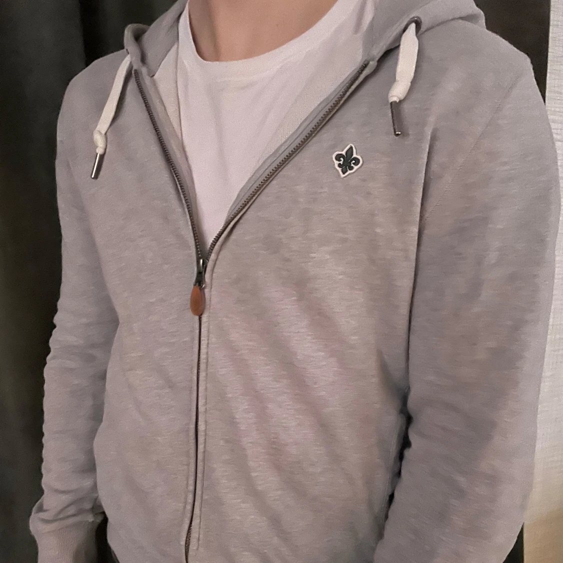 Grå Morris hoodie - 1