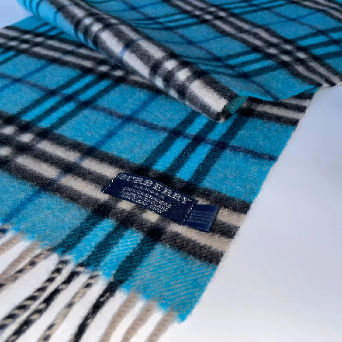 Burberry halsduk blå - 4