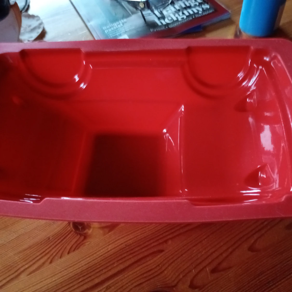 Tårtform motiv bil Silicon röd. - 91