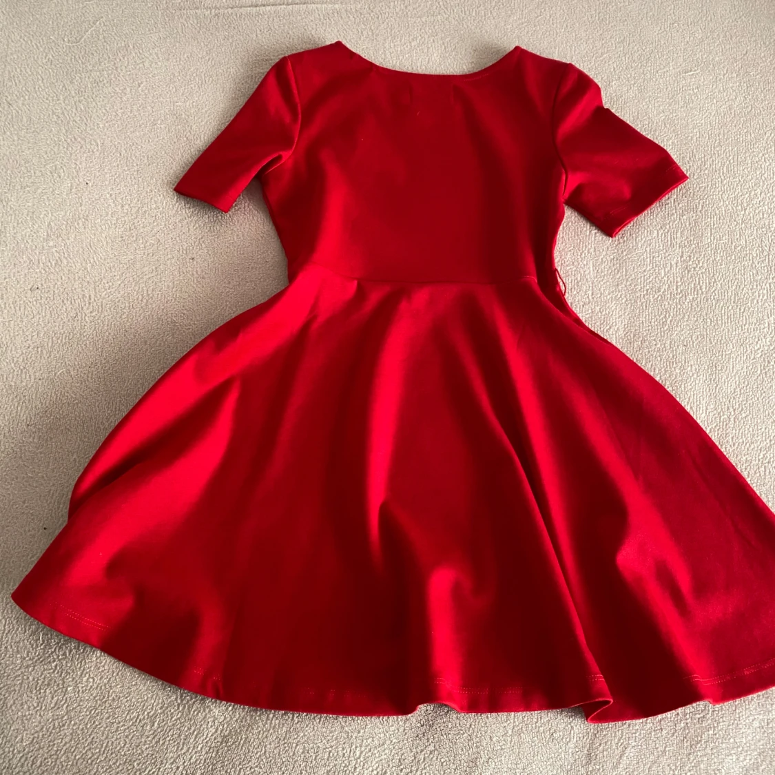 Röd jul barnklänning  - 92