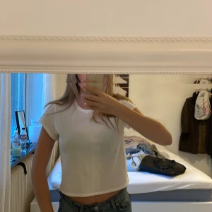T-shirt  - Helt vanlig croppad t-shirt som aldrig har kommit till användning då jag har massor. 