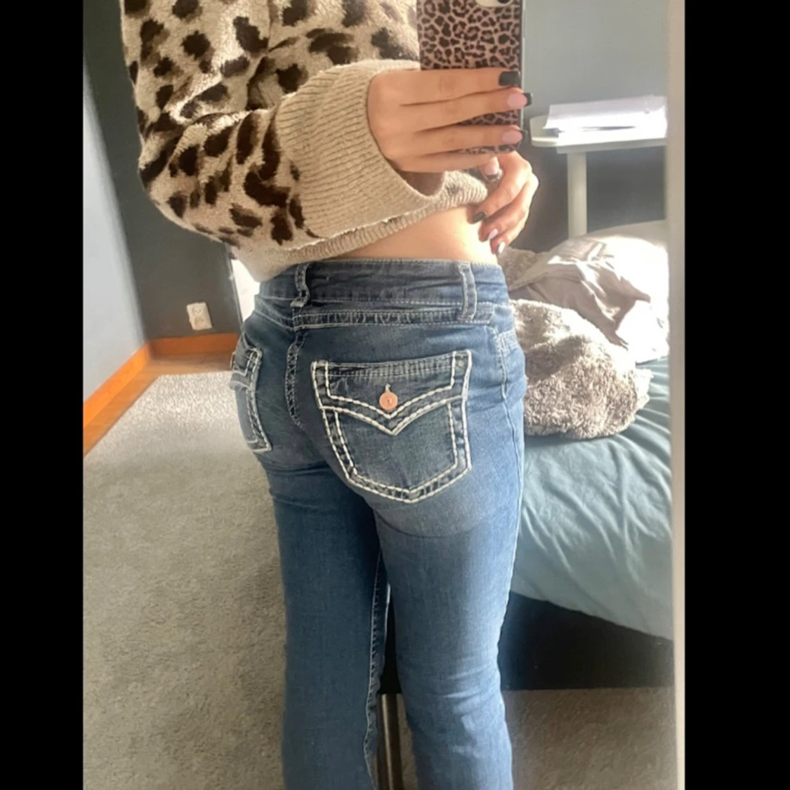 low waist jeans från gina - 90