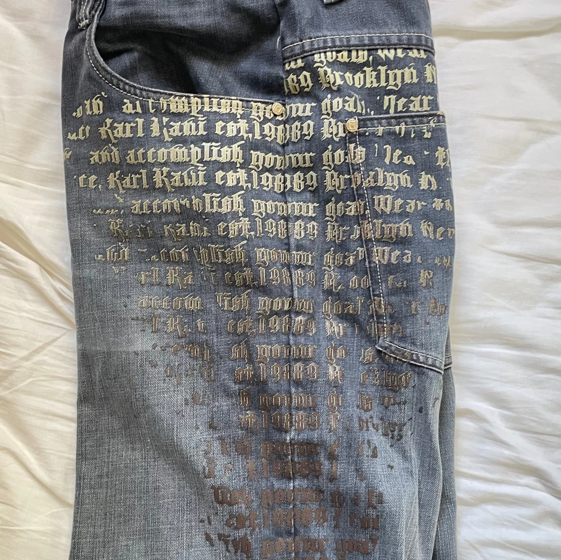 Karl Kani jeans med tryck - 92