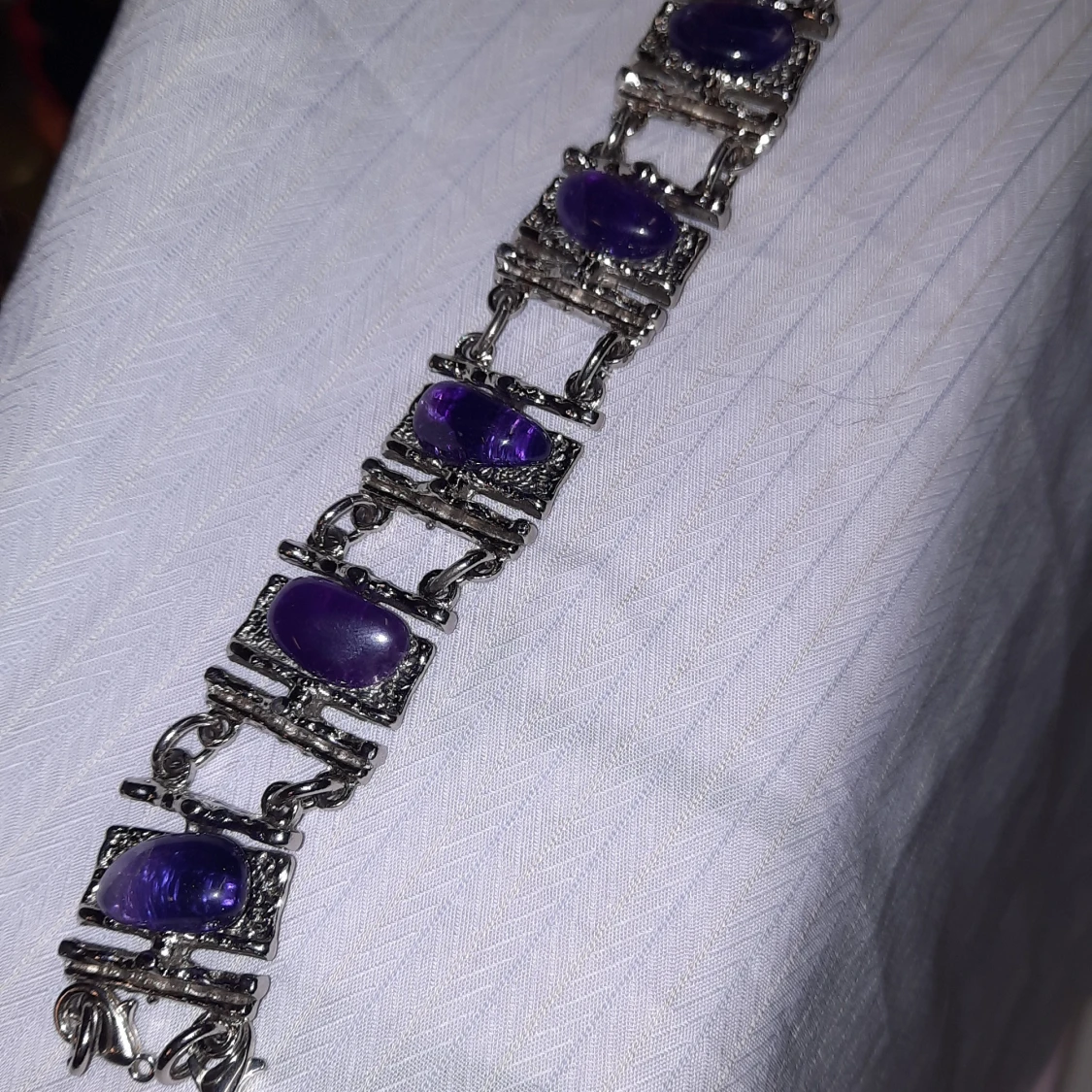 Armband Med Lila Stenar - 3