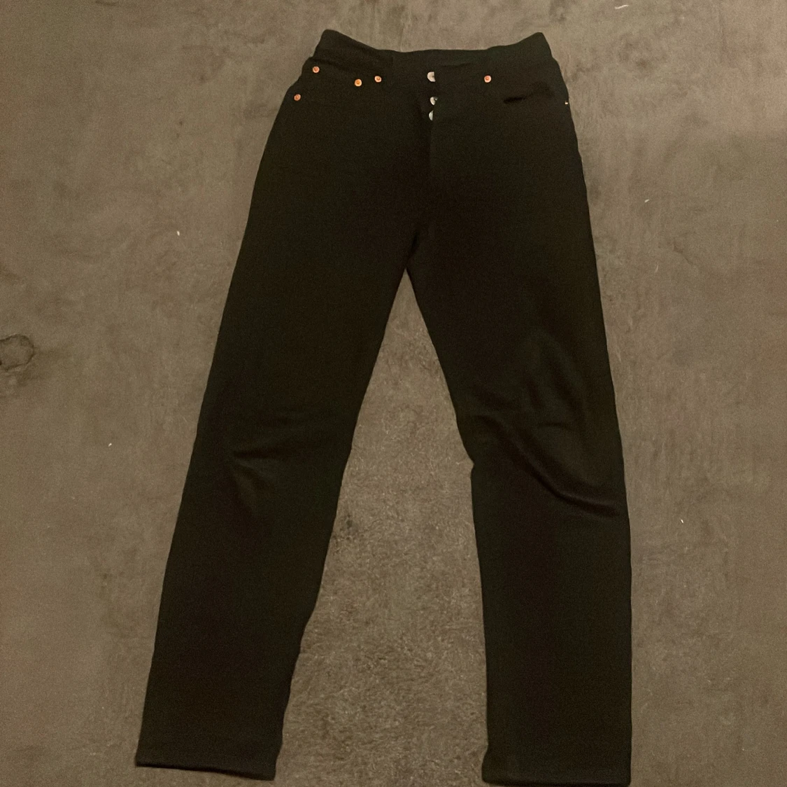 Svarta Levis 501 jeans