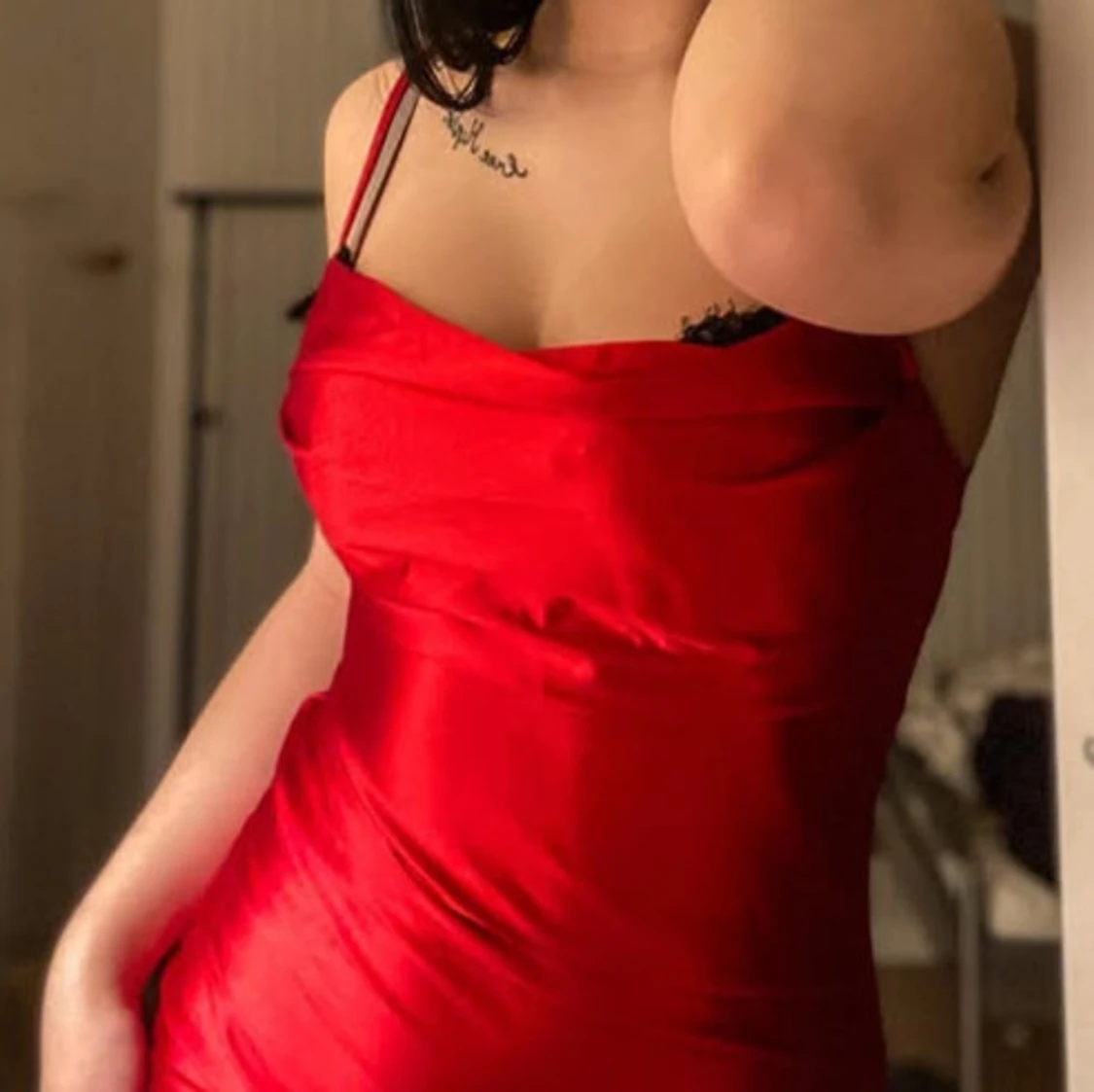 Röd  klänning - 1