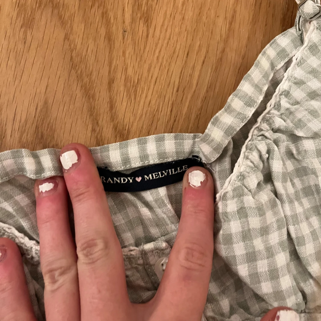 Rutig linnetopp från Brandy Melville - 90
