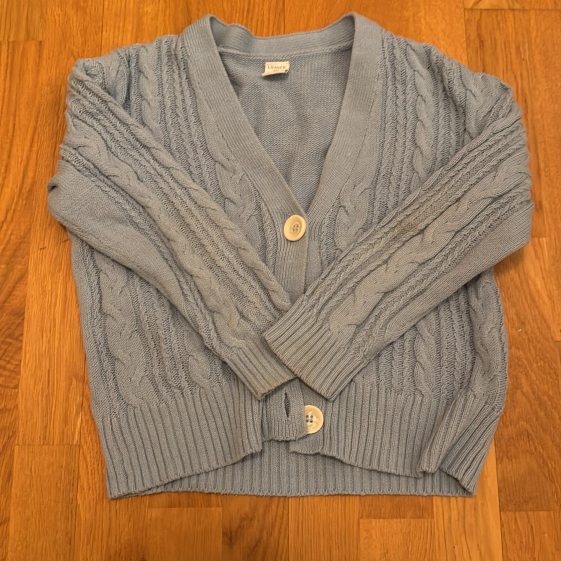 Ljusblå kofta från Lindex