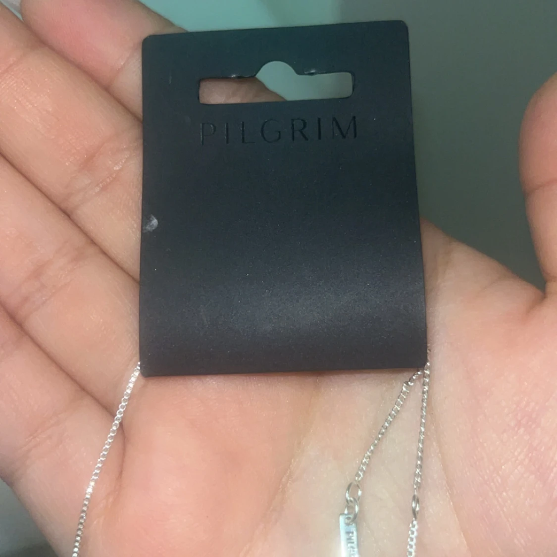 Silverhalsband med kors från Pilgrim - 92