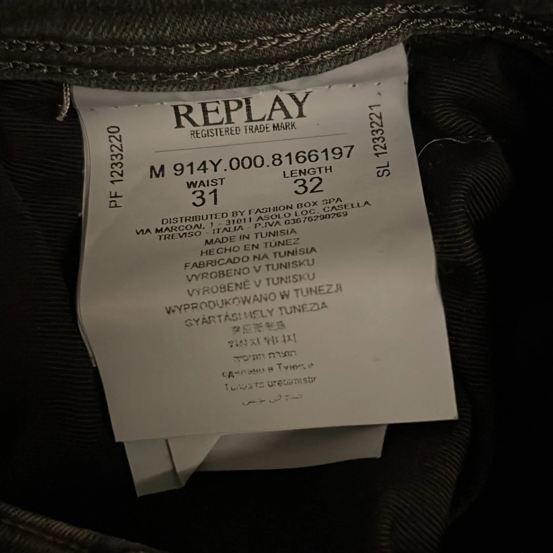 Svarta Replay jeans model anbass - 93