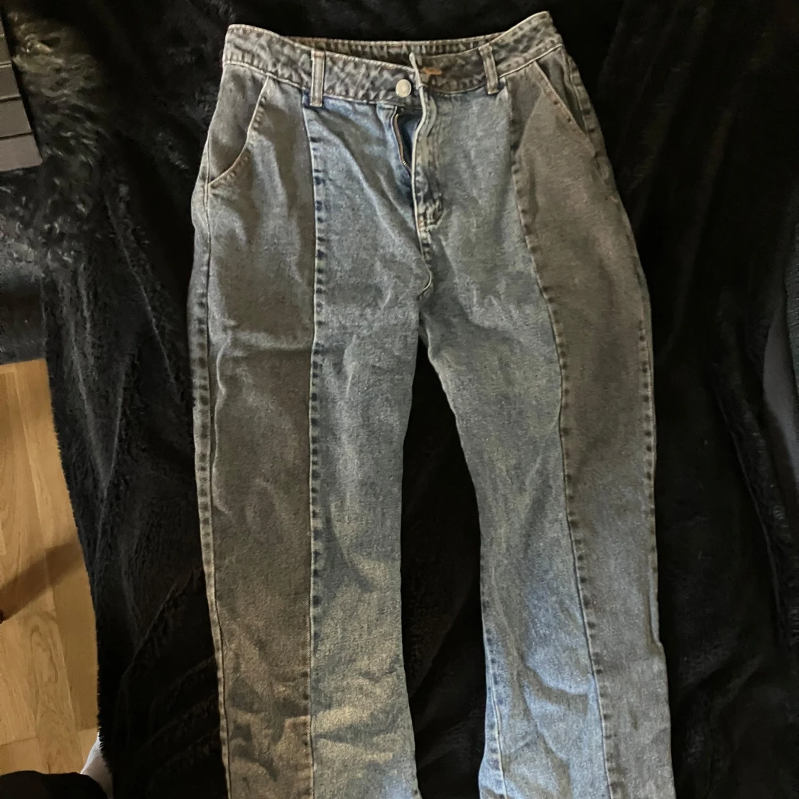 Flerfärgade jeansbyxor