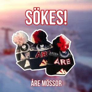 ÅRE MÖSSOR SÖKES! - Söker dessa snygga Åre mössor med stor tofs! Kan betala bra. Tveka inte med att höra av dig!