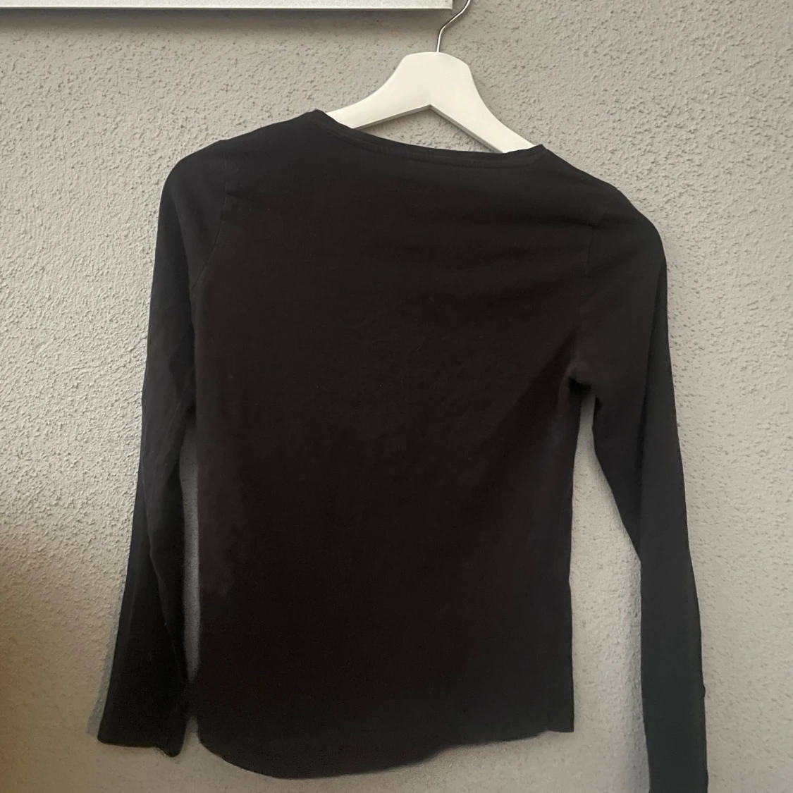 Svart Basic Långärmad Tröja - 91