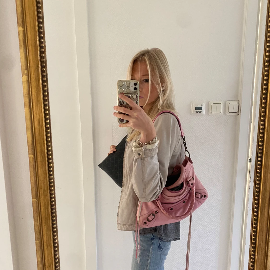 Fin läderjacka - 90