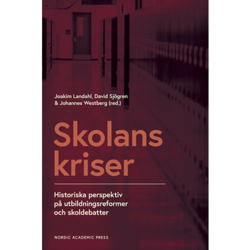 Skolväsendet utvecklades explosionsartat i Sverige under 1900-talet. Från att stora delar av befolkningen saknat grundläggande utbildning fick alla barn tillgång till skola och efter avslutad skolgång möjligheter till eftergymnasial utbildning. Men med expansionen har också följt en kontinuerlig, ofta tillspetsad kritik där olika slags krisscenarier har målats upp. Politiker, forskare och debattörer har alla på olika sätt formulerat sitt missnöje med skolan.I Skolans kriser belyser en grupp forskare kontinuiteter och förändringar i kritiken över tid. De tar upp debattfrågor som sexualundervisning, skolans estetiska fostran, internationell skolstatistik och elevers skrivförmåga.Skribenterna uppmanar oss att reflektera över olika förväntningar som finns och den kritik som riktas mot skolan. Hur uppstår intrycket av kris i skolan? Vad har kritiken gällt och hur har den påverkat utbildningspolitiken? Det här är en bok som är angelägen för alla: politiker, lärare och den engagerade allmänheten.    Format Inbunden   Omfång 285 sidor   Språk Svenska   Förlag Nordic Academic Press   Utgivningsdatum 2021-06-01   Medverkande Joakim Landahl   Medverkande David Sjögren   Medverkande Johannes Westberg   ISBN 9789188909787  . Böcker.