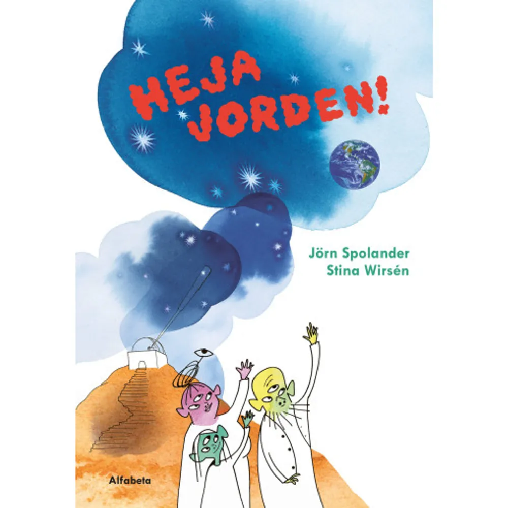 Heja jorden! är både en spännande saga och fakta om miljön och klimatforskningen. Nyfikna barn (och vuxna) får lära sig mer om rymden, växthuseffekten och lite om vad forskningen egentligen säger om klimatförändringar. Jol är 11 år gammal och bor på en planet någonstans långt ute i rymden. Det bästa hon vet är att besöka rymdforskaren Lima i observatoriet och titta på stjärnor och planeter i det stora tele- skopet.Det är så hon upptäcker jorden, en vacker planet som påminner om en blå pärla. Jorden är full av liv, och Jol får syn på tre barn som leker tillsammans. En dag märker Jol någonting konstigt. Varelserna på jorden verkar förstöra sin miljö genom att släppa ut växthusgaser i atmosfären. Tillsammans med sina forskarsvänner Lima och Lofar tar hon reda på mer vad som händer. Jol blir både ledsen och arg. Varför gör varelserna så?