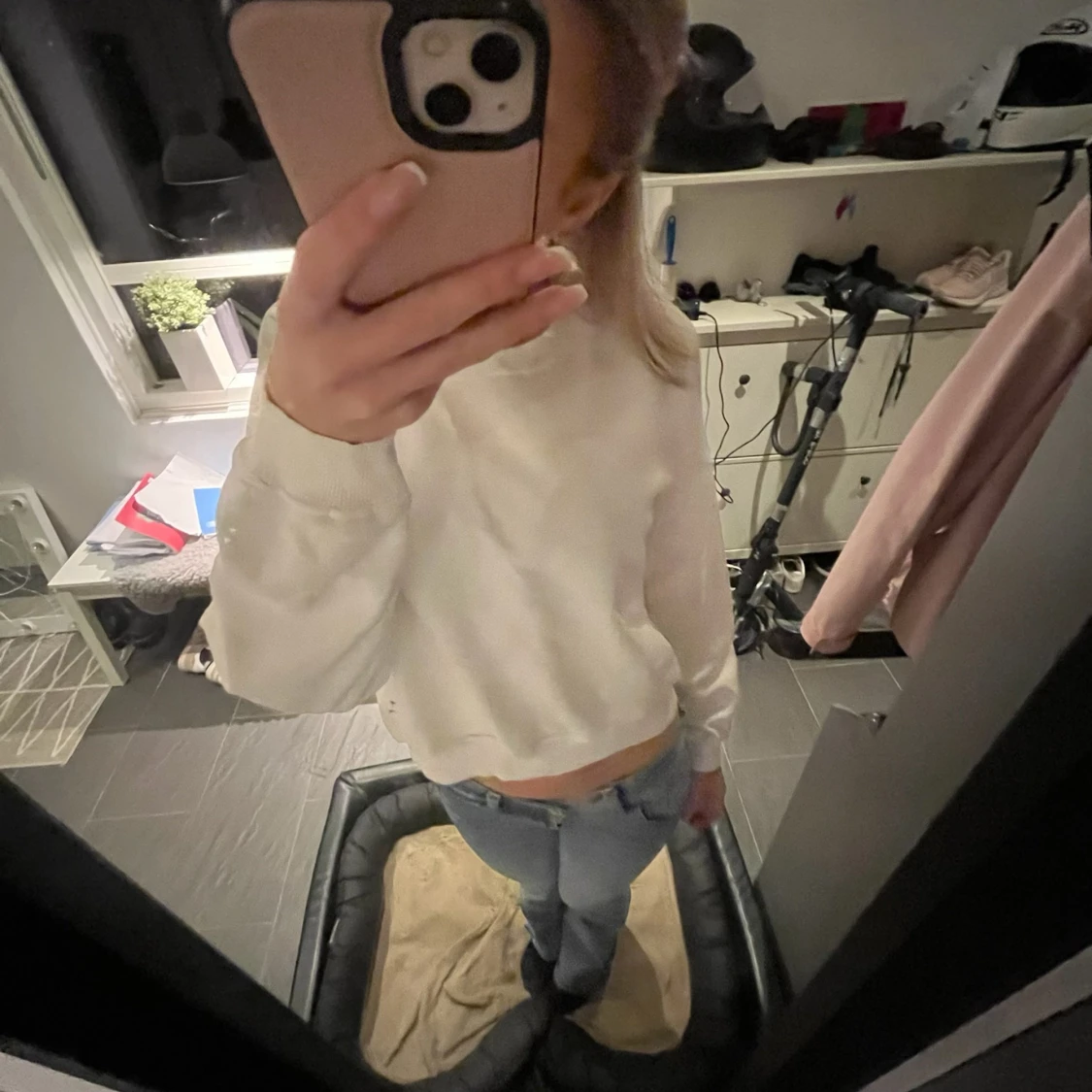 Vit sweatshirt  - 91