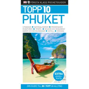 Oavsett om du reser första klass eller med liten reskassa, tar guiden dig raka vägen till det bästa Phuket har att erbjuda. Upptäck öns tropiska regnskog, de kritvita paradisstränderna och de frodiga öarna med små vikar, gör en båtutflykt till Phi Phi-öarna eller insup utsikten från Phukets sydligaste spets. Snorkla bland vackra koraller och färgglada exotiska fiskar, besök de bästa lokala marknaderna eller njut av god thailändsk kokkonst.Dussintals topplistor – från de tio finaste stränderna till festivaler, hotell och restauranger – ger all den expertkunskap som du som besökare kan behöva. Du hittar snabbt rätt med hjälp av de detaljerade utvikskartorna och de många mindre kartorna inne i boken.Vad du än söker – här är din guide till 10 i topp av allting. Extra utvikskarta ingår!    Format Häftad   Omfång 128 sidor   Språk Svenska   Förlag Reseförlaget   Utgivningsdatum 2018-11-13   Medverkande Lisa Carlsson   ISBN 9789174255355  