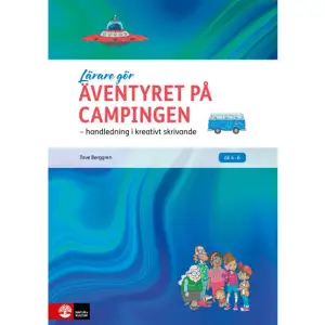 I handledningen hittar du en spännande miniroman på tio kapitel samt samtalsbilder som blir utgångspunkten för fantasifulla och kreativa skrivövningar. Dessa övningar leder till att eleverna till slut kommer ha skrivit egna miniromaner om sina campingäventyr. Eleverna får träna på hur de bland annat kan skriva fram karaktärer, miljöer, händelser och känslor. Du som lärare får tips och stöd på hur du kan guida dina elever i deras skrivande. Till handledningen finns en lärarwebb där samtalsbilderna finns att visa på digital storbild. Lärarwebben når du via en unik kod och koden gäller i ett år. Detta för att du ska ha gott om tid att ladda ner bilderna till din dator. Författare till Äventyret på campingen – handledning i kreativt skrivande är Tove Berggren som arbetar som skrivcoach och barnboksförfattare. Hon har bland annat skrivit boken Spökdiktare och slottspoeter. För bilderna står Jimmy Wallin som är serietecknare och barnboksillustratör.    Format Häftad   Omfång 84 sidor   Språk Svenska   Förlag Natur & Kultur Läromedel och Akademi   Utgivningsdatum 2022-04-29   Medverkande Jimmy Wallin   ISBN 9789127461048  