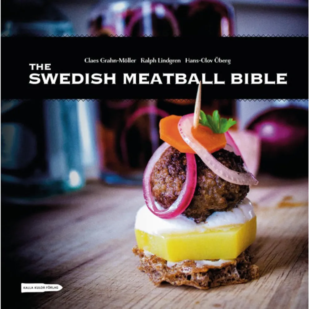 The Swedish Meatball Bible is a tribute to the legendary meal: small meatballs with mashed potatoes, creamy gravy, lingonberries and pickled cucumber. Some claim that it was the Swedish warrior king, Karl the 12th, who brought the concept of meatballs to Sweden from the battlefields of Turkey. Others say that the global success has more to do with the steady growth of IKEA store restaurants. Be that as it may, in the Swedish Meatball Bible, the reader will find the whole truth and nothing but the truth on meatball history, a rather hipster deep dive into the nitty gritties of Swedish Meatball perfection, and a ton of never-before-seen recipes on anything meatball, ranging from meatball calzone, through the first roman recipe to the madly inspired pickled fried meatball of the authors own making. The team behind the book lacks neither enthusiasm, nor expertise, with Claes Grahn-Moller, former chef at several Michelin star establishments in Stockholm, Sweden and Paris, France. Beautifully illustrated to the verge of meatball photo art by Swedish photographers Sofia Ejheden and Nina Schwab, this tomb of meatball wisdom also gives useful pointers on how to make your own meatball snow lantern, meatball earrings and what would the world be without it a parsley/meatball crown!    Format Inbunden   Omfång 195 sidor   Språk Engelska   Förlag Kalla kulor förlag   Utgivningsdatum 2015-12-03   Medverkande Ralph Lindgren   Medverkande Hans-Olov Öberg   Medverkande Nina Schwab   Medverkande Sofia Ejheden   Medverkande Sanna Sporrong   Medverkande Niklas Lindblad   ISBN 9789188153050  . Böcker.