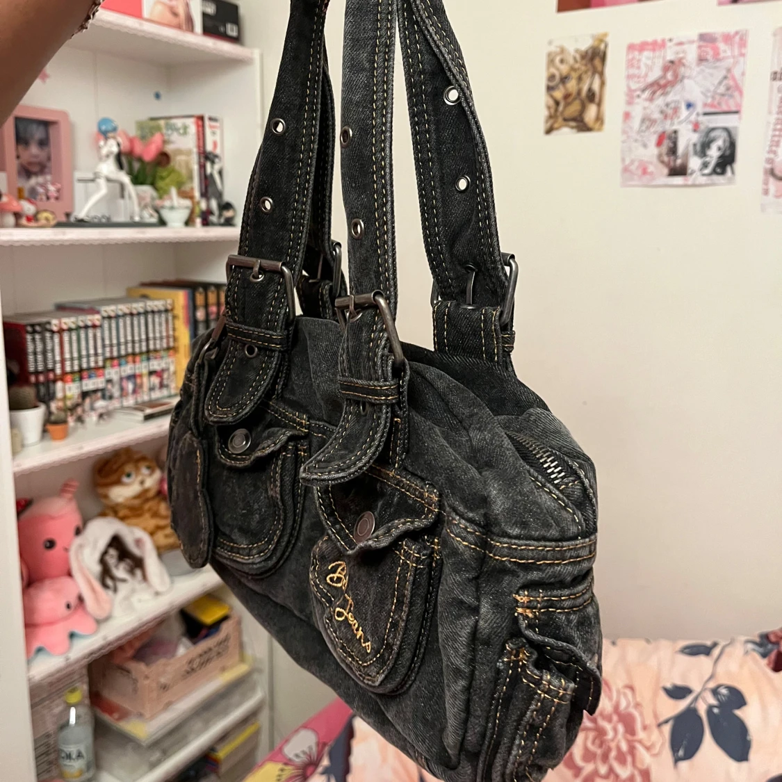 Svart axelväska från Baby Jeans - 91