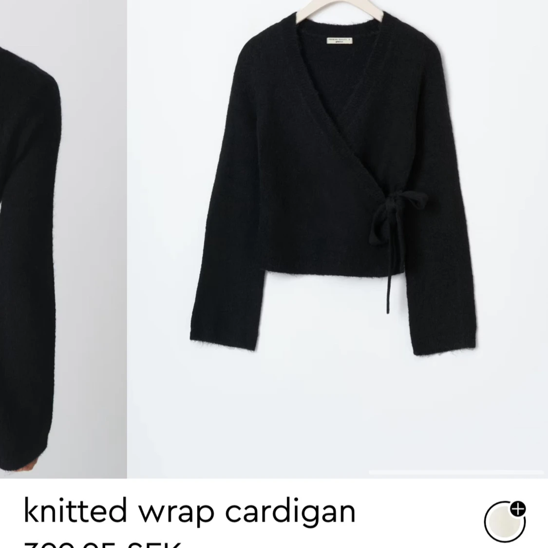 Knitted wrap cardigan - 90