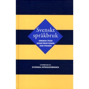Svenskt språkbruk : ordbok över konstruktioner och fraser (inbunden) - Svenskt språkbruk är en ny och modern ordbok över konstruktioner och fraser i svenskan. Arbetet med ordboken pågick länge och boken var efterlängtad. Svenskt språkbruk är ett oumbärligt redskap för professionella språkanvändare, och har en självklar plats i bokhyllan även hos alla andra som då och då ställs inför olika slags språkliga problem. Heter det vara aktsam om eller vara aktsam med? Kan    Format Inbunden   Omfång 1433 sidor   Språk Svenska   Förlag NE Nationalencyklopedin   Utgivningsdatum 2015-12-14   Medverkande Håkan Nygren   ISBN 9789175130675  