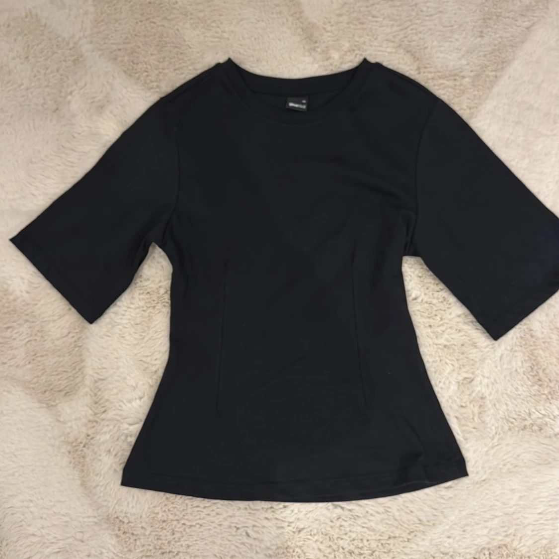 T-shirt med struktur