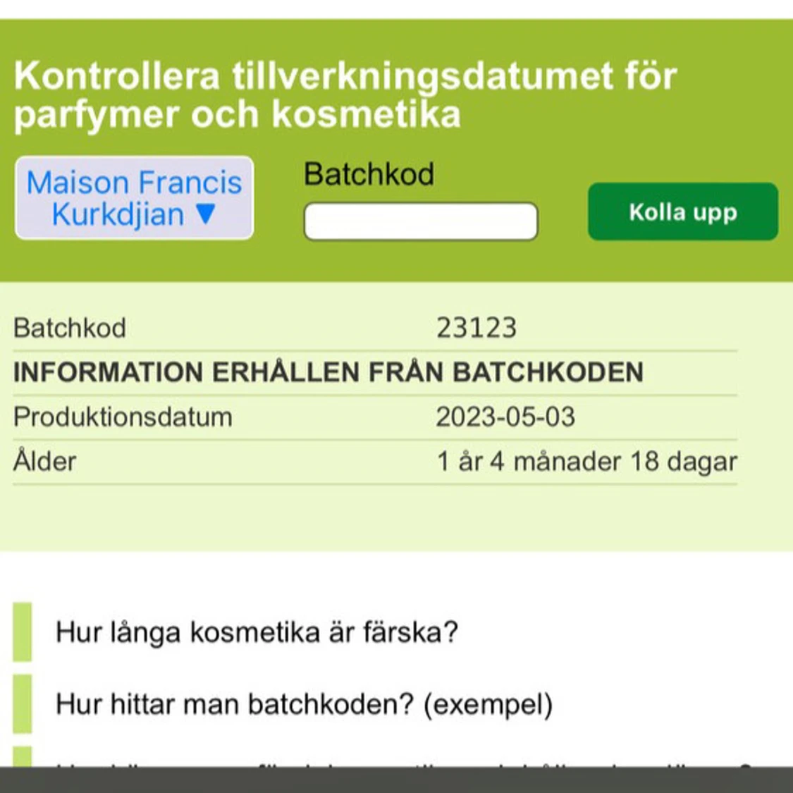 Baccarat rogue 540 - 92