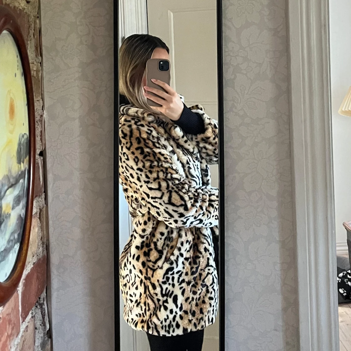 Leoprint pälsjacka - 91