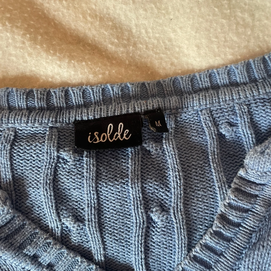 Blå stickad tröja från Isolde - 3