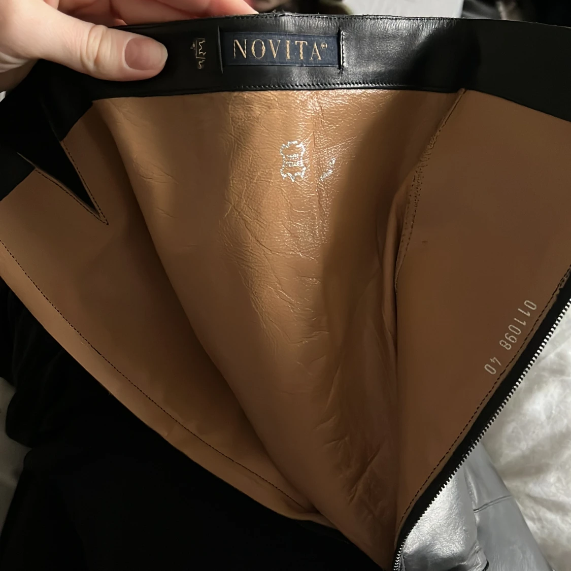 Höga svarta boots läder  - 90