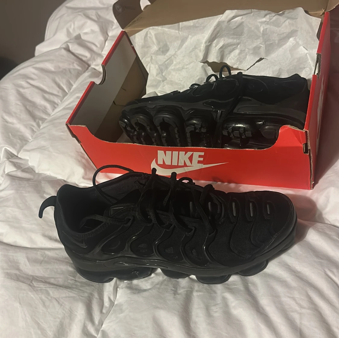 Svarta Nike vapormax plus