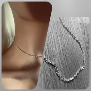 Made by prisförslag - 1 st tvinnat halsband silver  - Finns också i guld 