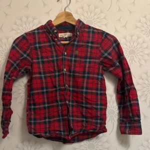 Röd rutig skjorta från Levi's - Säljer en klassisk röd och blå rutig skjorta från Levi's. Skjortan har långa ärmar och knappar framtill. Perfekt för en avslappnad stil med en touch av retro. 🛍️