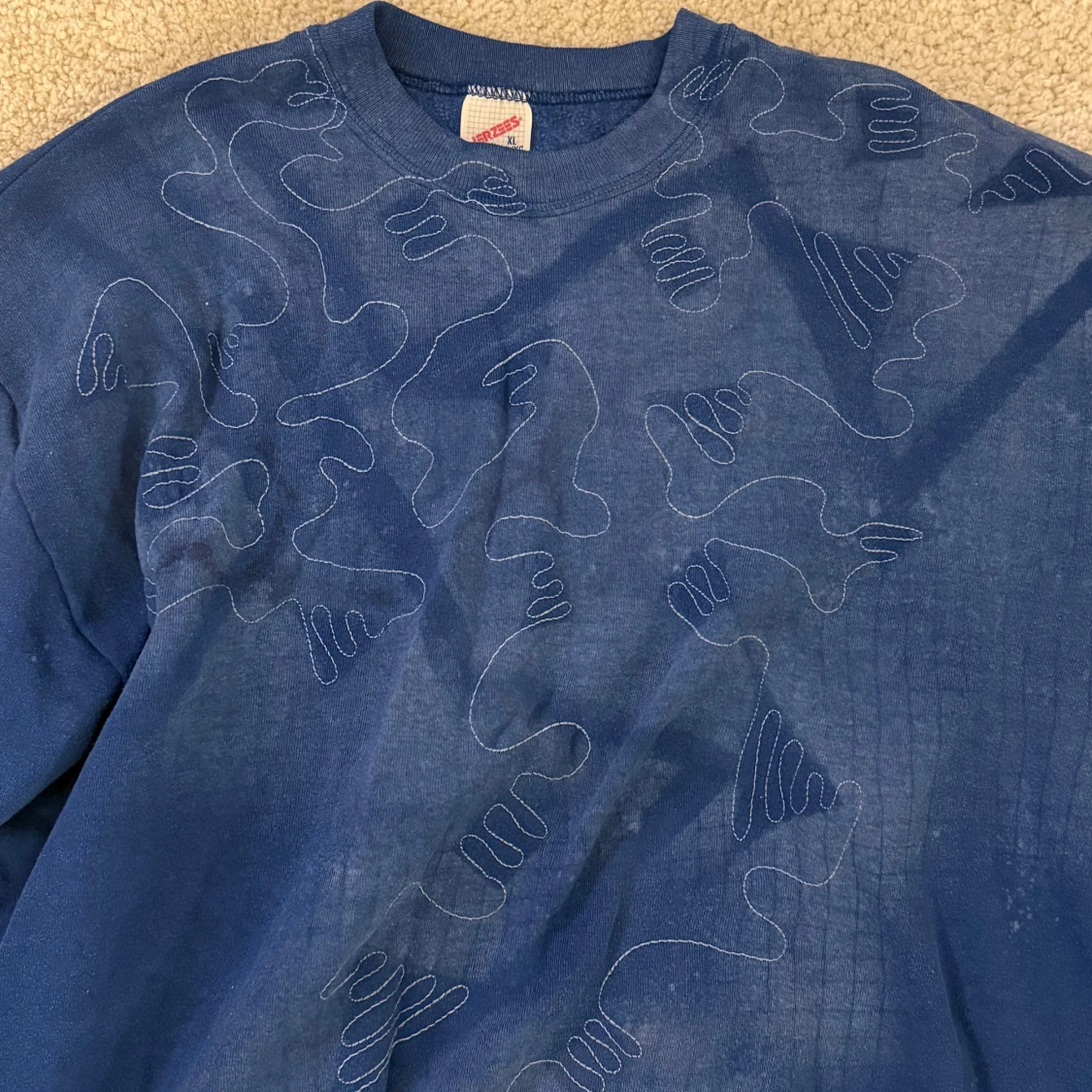 Blå sweatshirt - 92