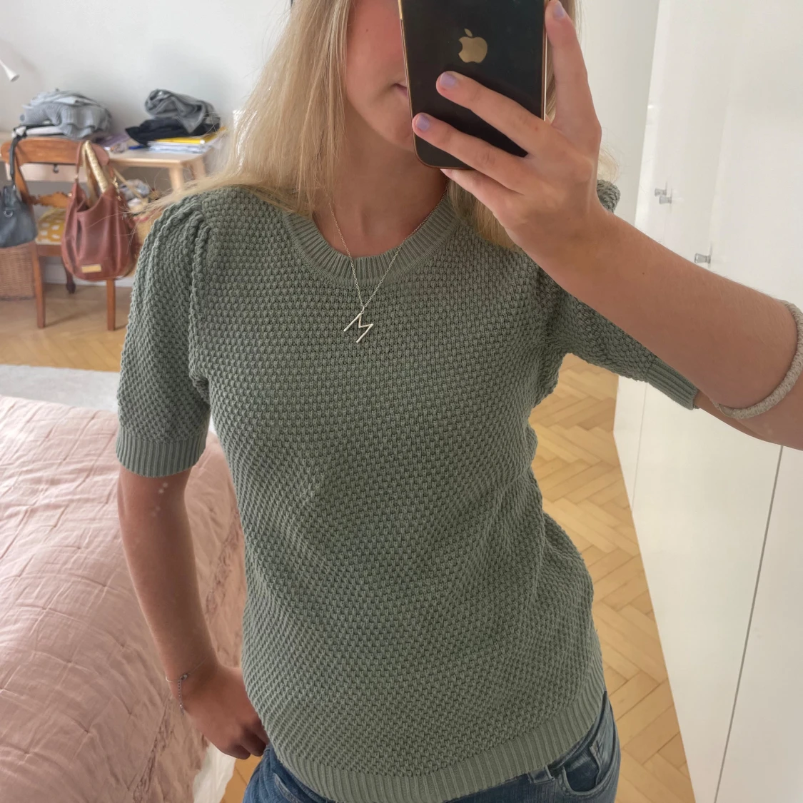 Stickad t-shirt - 90