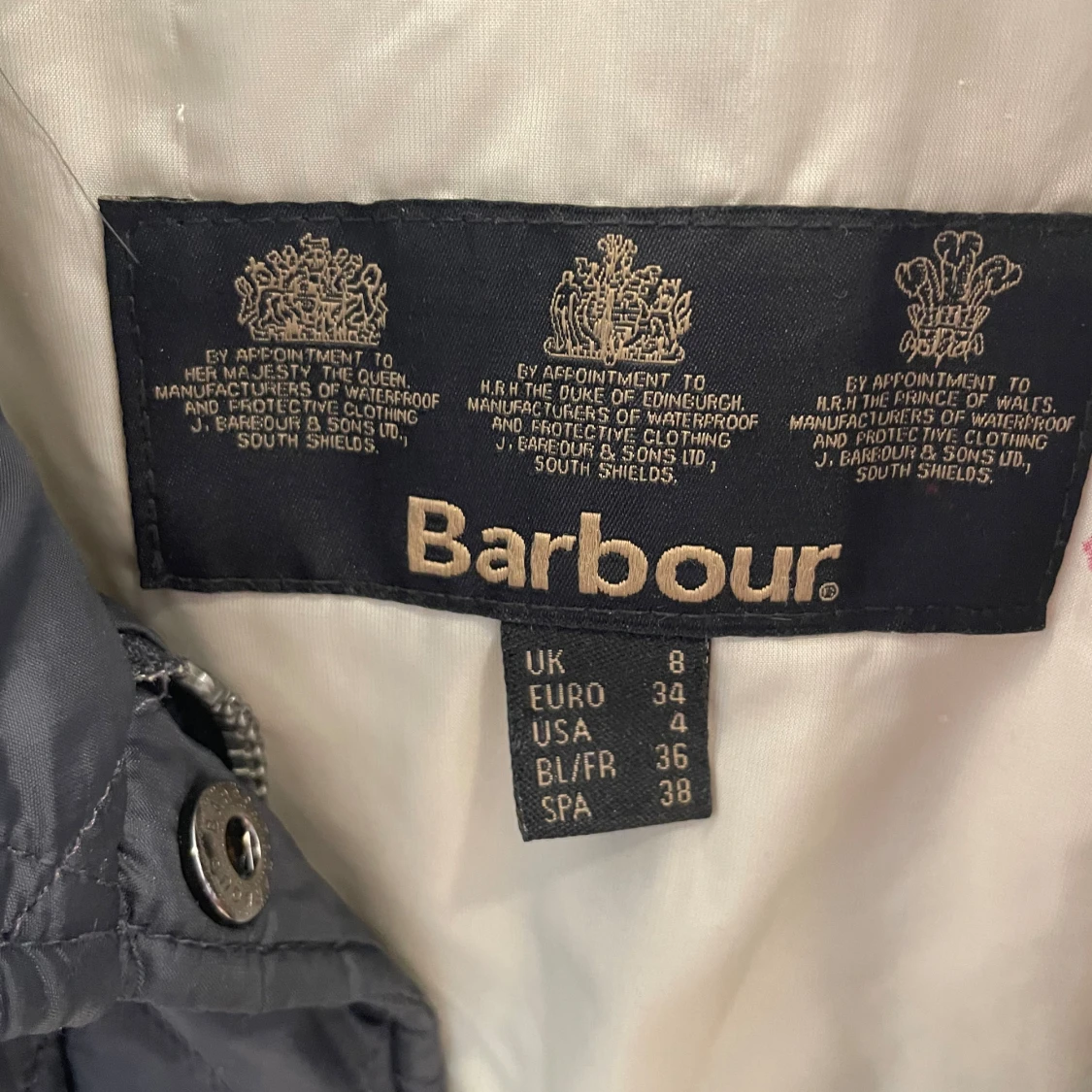 Grå Barbour-jacka  - 91