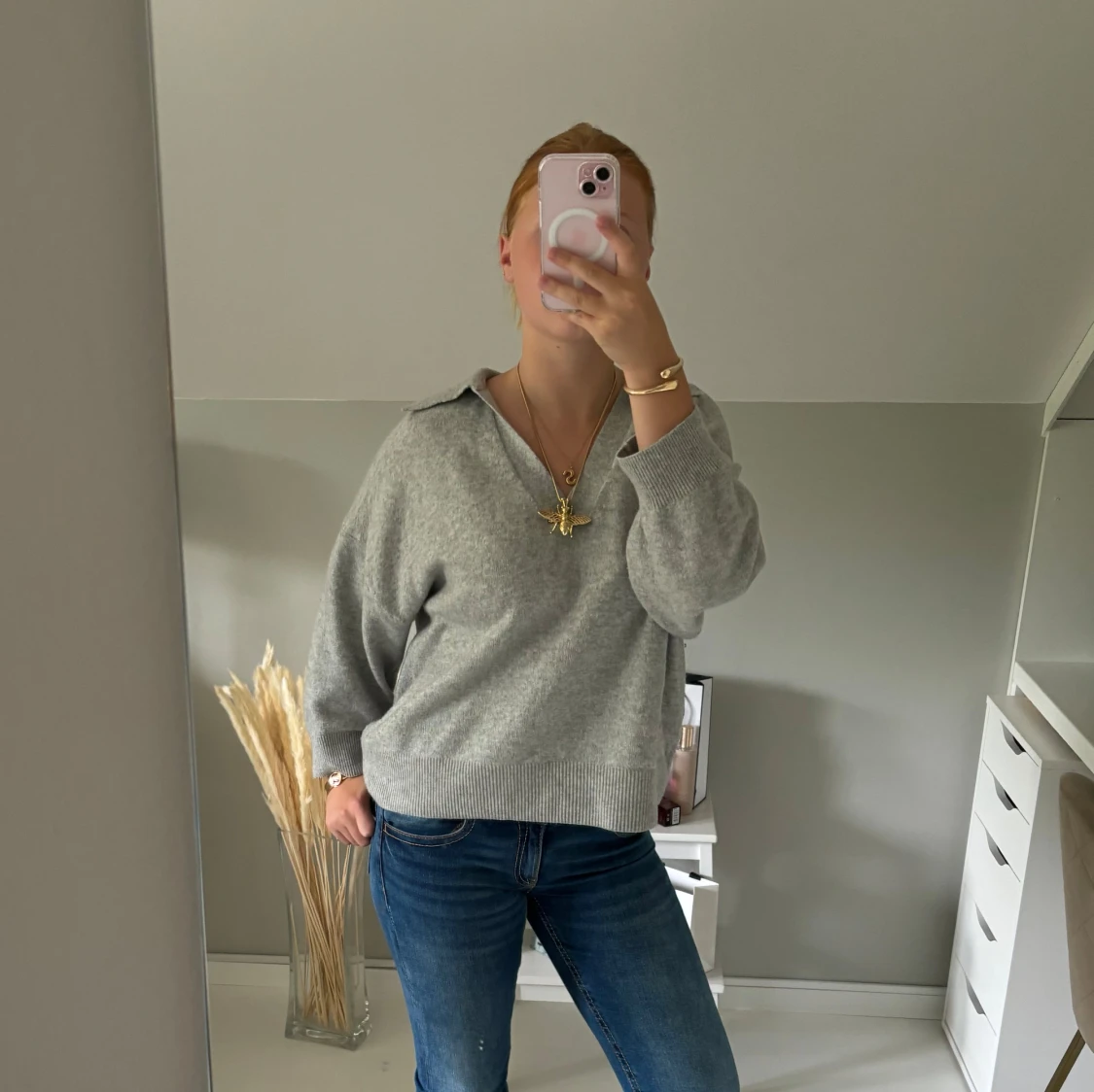 Stickad tröja från HM