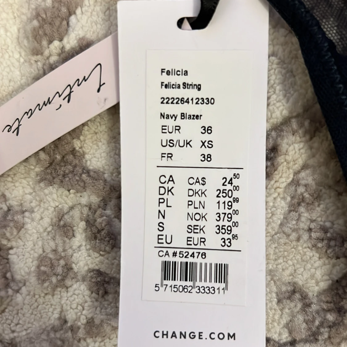 Mörkblå stringtrosa från Twilfit by Change/Change - 3