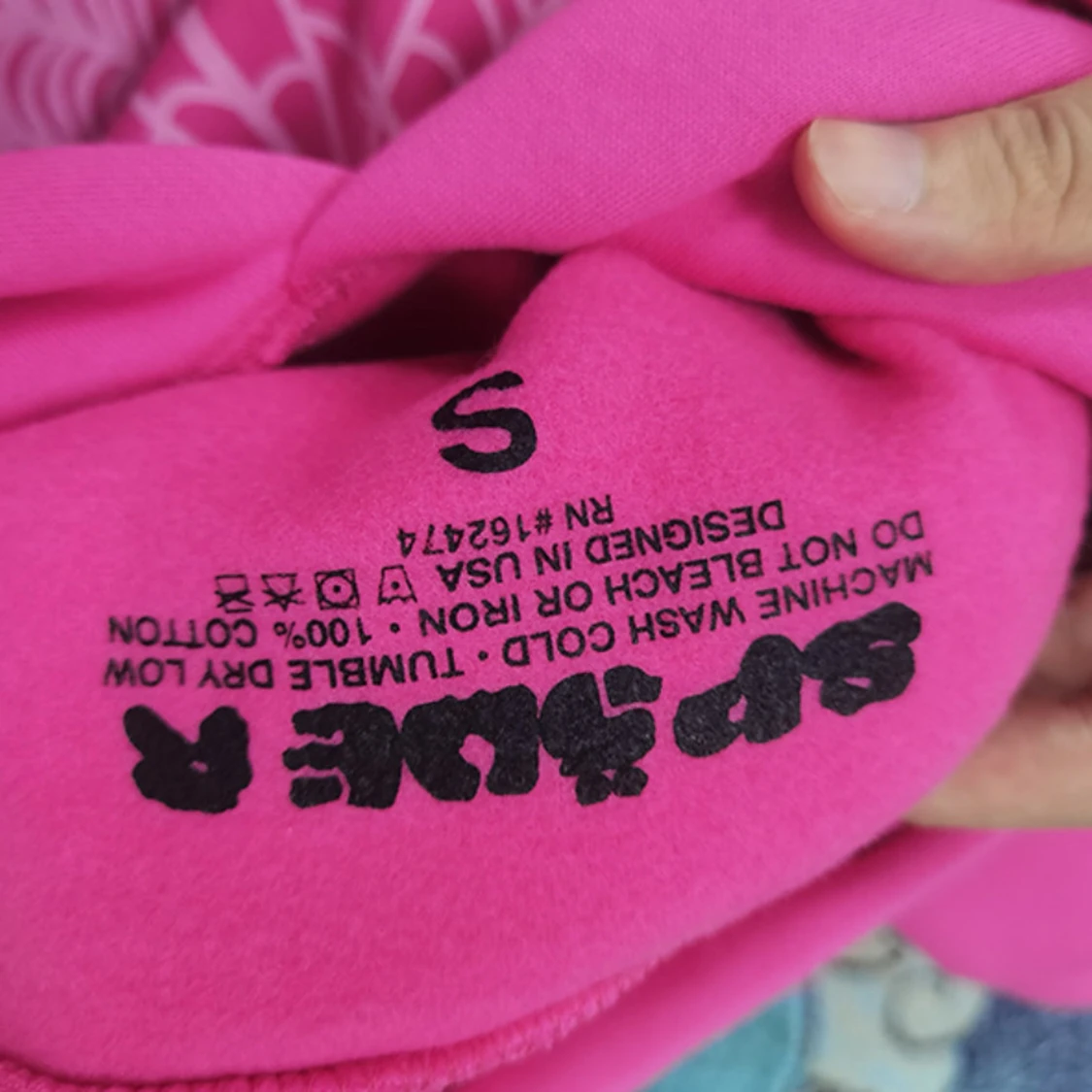 Sp5der Hoodie Pink - 3