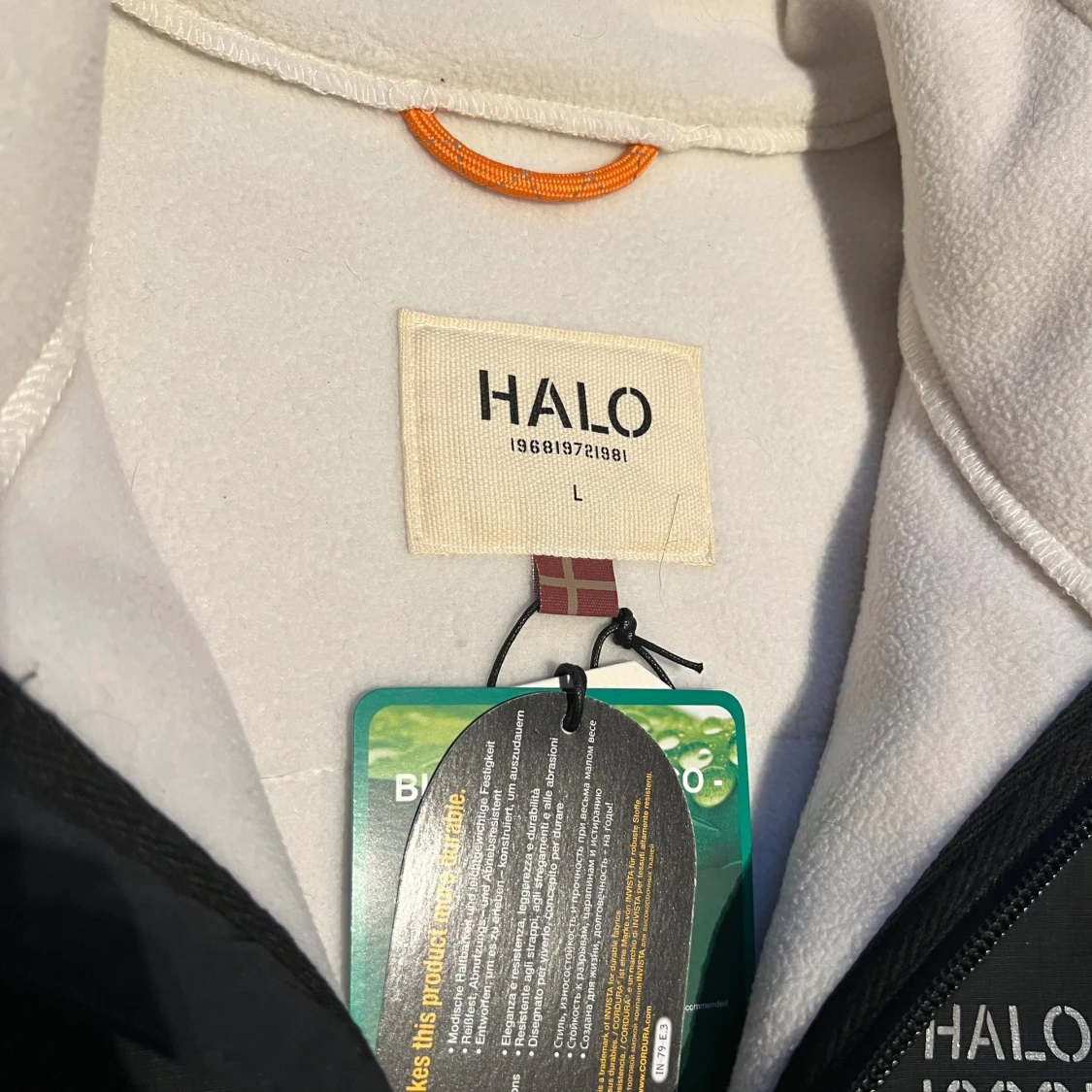 Vit/svart fleecejacka från HALO - 92