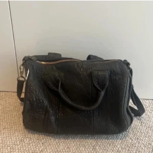 Alexander Wang rocco bag - Säljer min stora alexander wang rocco bag, är i bra skick, äkthet bevis finns, supernsygg verkligen. Den har guldiga nitar på undersidan⭐️❤️finns liten defekt som jag visar på andra bilden